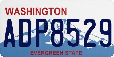 WA license plate ADP8529