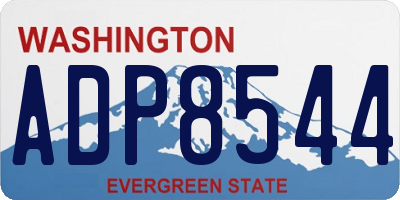 WA license plate ADP8544