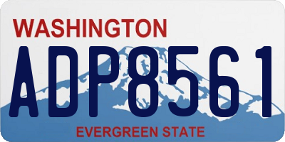 WA license plate ADP8561