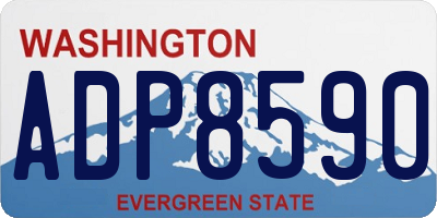 WA license plate ADP8590
