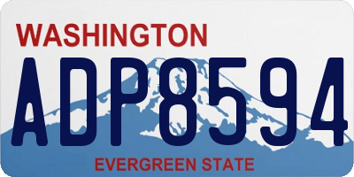 WA license plate ADP8594