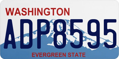 WA license plate ADP8595