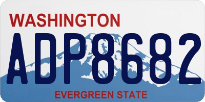 WA license plate ADP8682