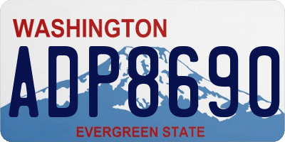 WA license plate ADP8690