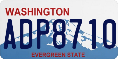 WA license plate ADP8710