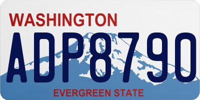 WA license plate ADP8790