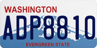 WA license plate ADP8810