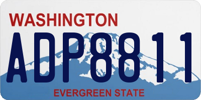 WA license plate ADP8811