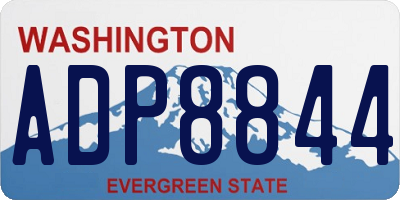 WA license plate ADP8844