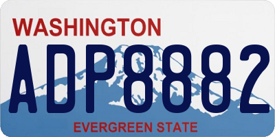 WA license plate ADP8882