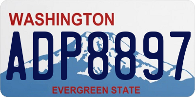 WA license plate ADP8897