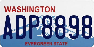 WA license plate ADP8898