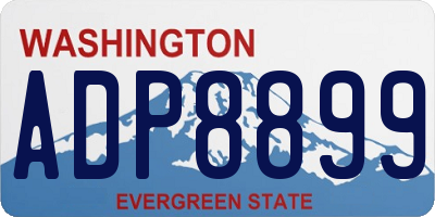 WA license plate ADP8899