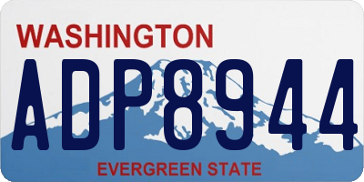 WA license plate ADP8944
