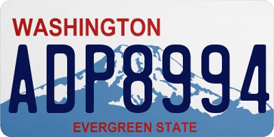 WA license plate ADP8994