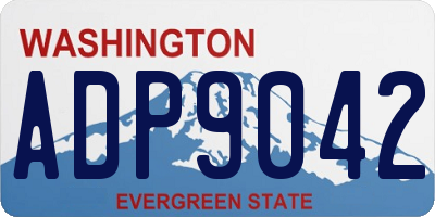 WA license plate ADP9042