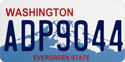 WA license plate ADP9044
