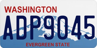 WA license plate ADP9045