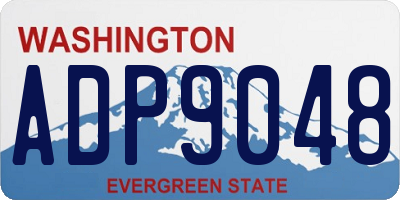WA license plate ADP9048