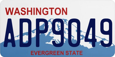 WA license plate ADP9049