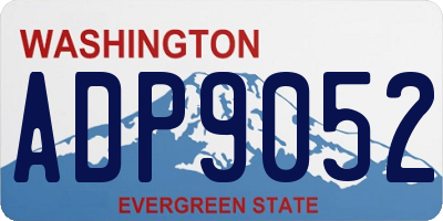 WA license plate ADP9052