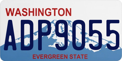 WA license plate ADP9055