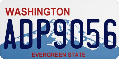 WA license plate ADP9056