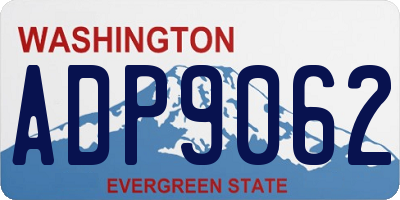 WA license plate ADP9062