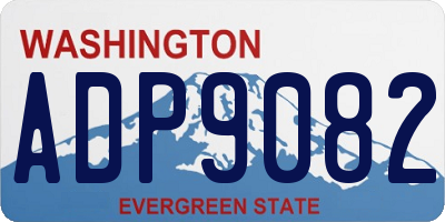 WA license plate ADP9082