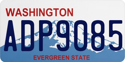 WA license plate ADP9085