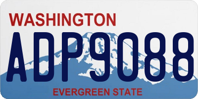 WA license plate ADP9088