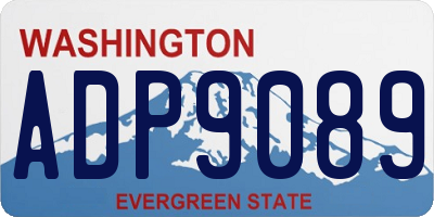 WA license plate ADP9089