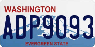 WA license plate ADP9093