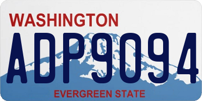 WA license plate ADP9094