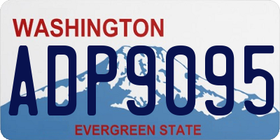 WA license plate ADP9095