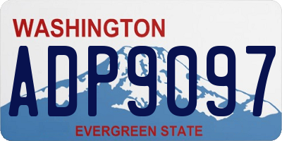 WA license plate ADP9097