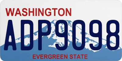 WA license plate ADP9098