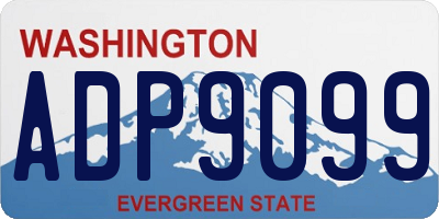 WA license plate ADP9099