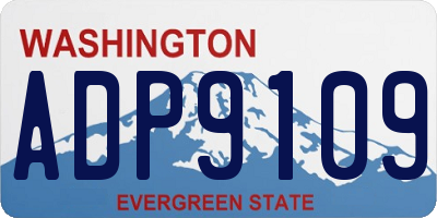 WA license plate ADP9109