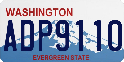 WA license plate ADP9110