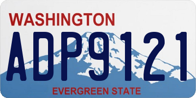 WA license plate ADP9121