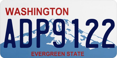 WA license plate ADP9122