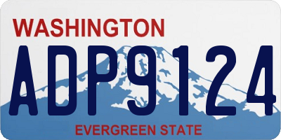 WA license plate ADP9124