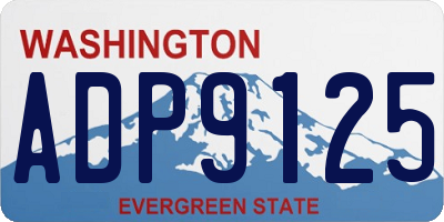 WA license plate ADP9125