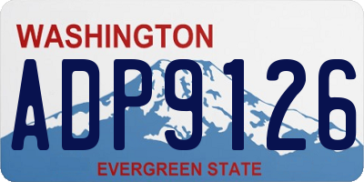WA license plate ADP9126