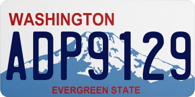 WA license plate ADP9129
