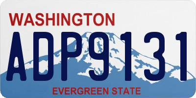 WA license plate ADP9131