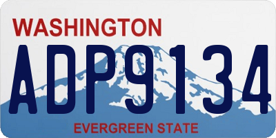 WA license plate ADP9134