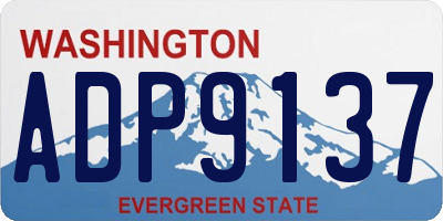 WA license plate ADP9137