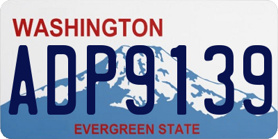 WA license plate ADP9139